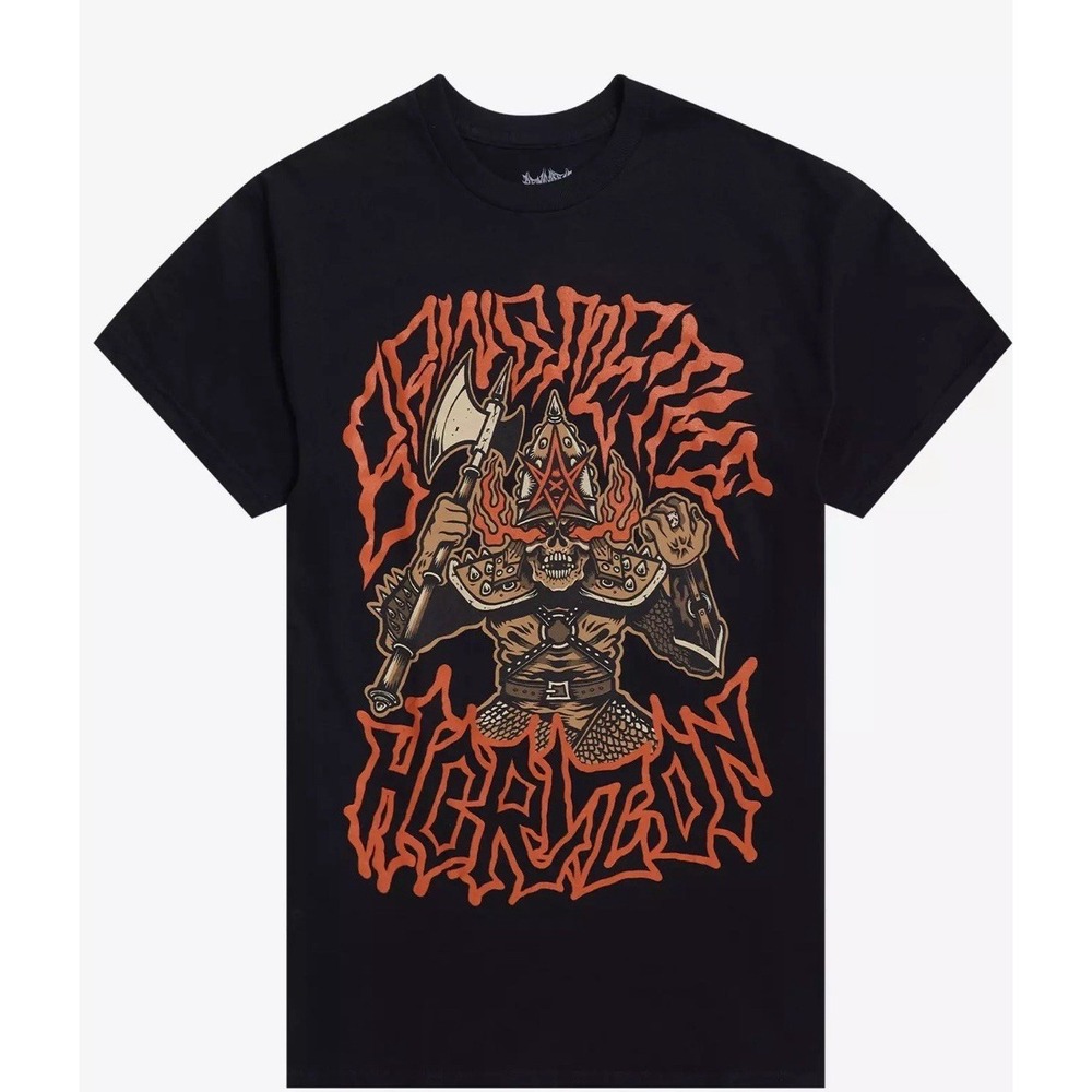 Bring Me The Horizon T Shirt XXL Black Axe Slinger Two Sided Hot Topic NEW